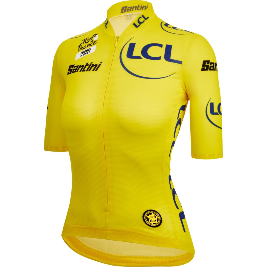 Santini Leader General Classification Jersey Women - Tour de France™ Femmes avec Zwift 2024 Collection - TF944L0023TDFLDER - yellow GI