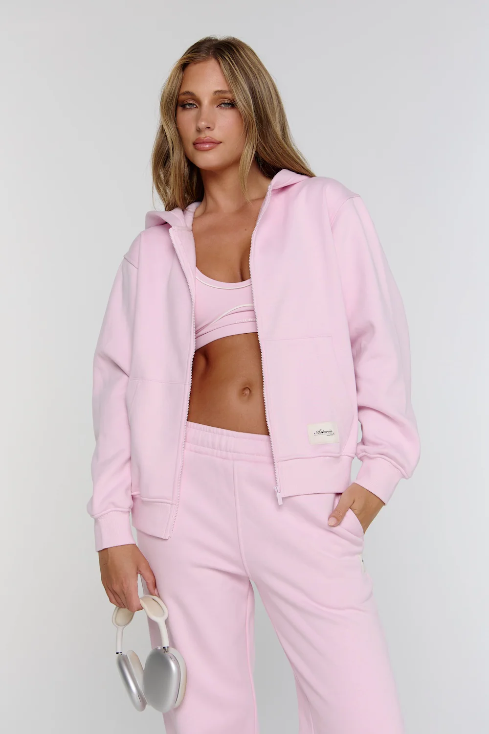 Astoria FormFleece Zip Hoodie - Powder Pink