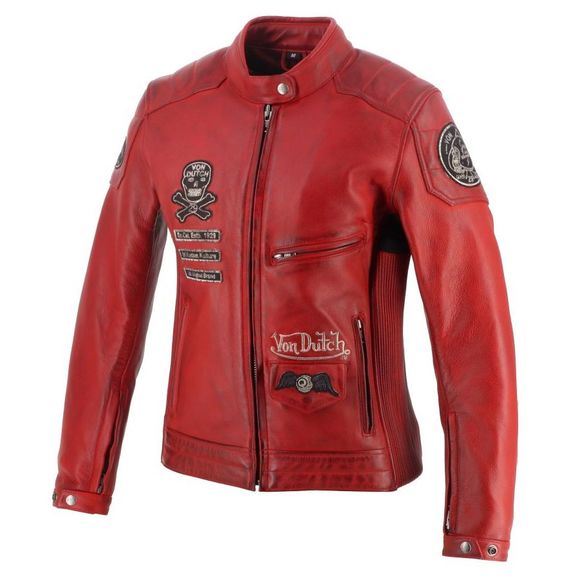 Blouson Moto Helstons VON DUTCH PRETTY - RougeRef : VDH0265