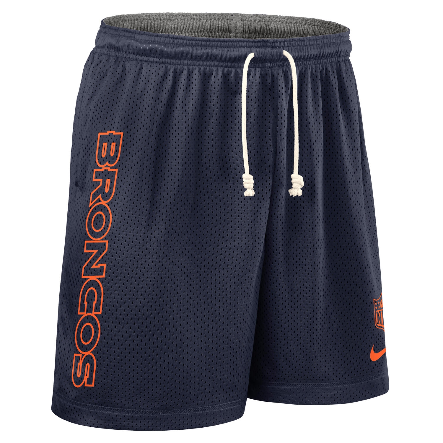 Denver Broncos 2025 NFL Sideline Reversible Mesh Nike Dri-FIT Shorts Navy