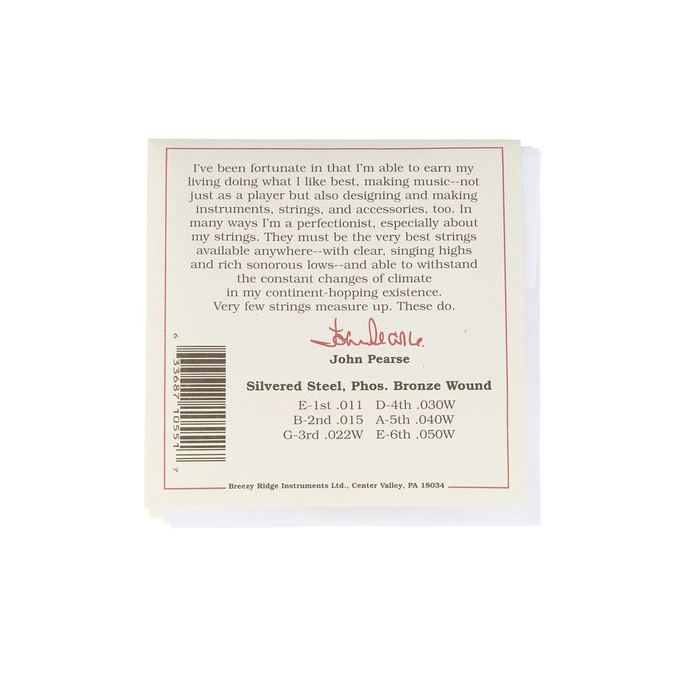 John Pearse 550SL Phosphor Bronze – Thomann Ireland