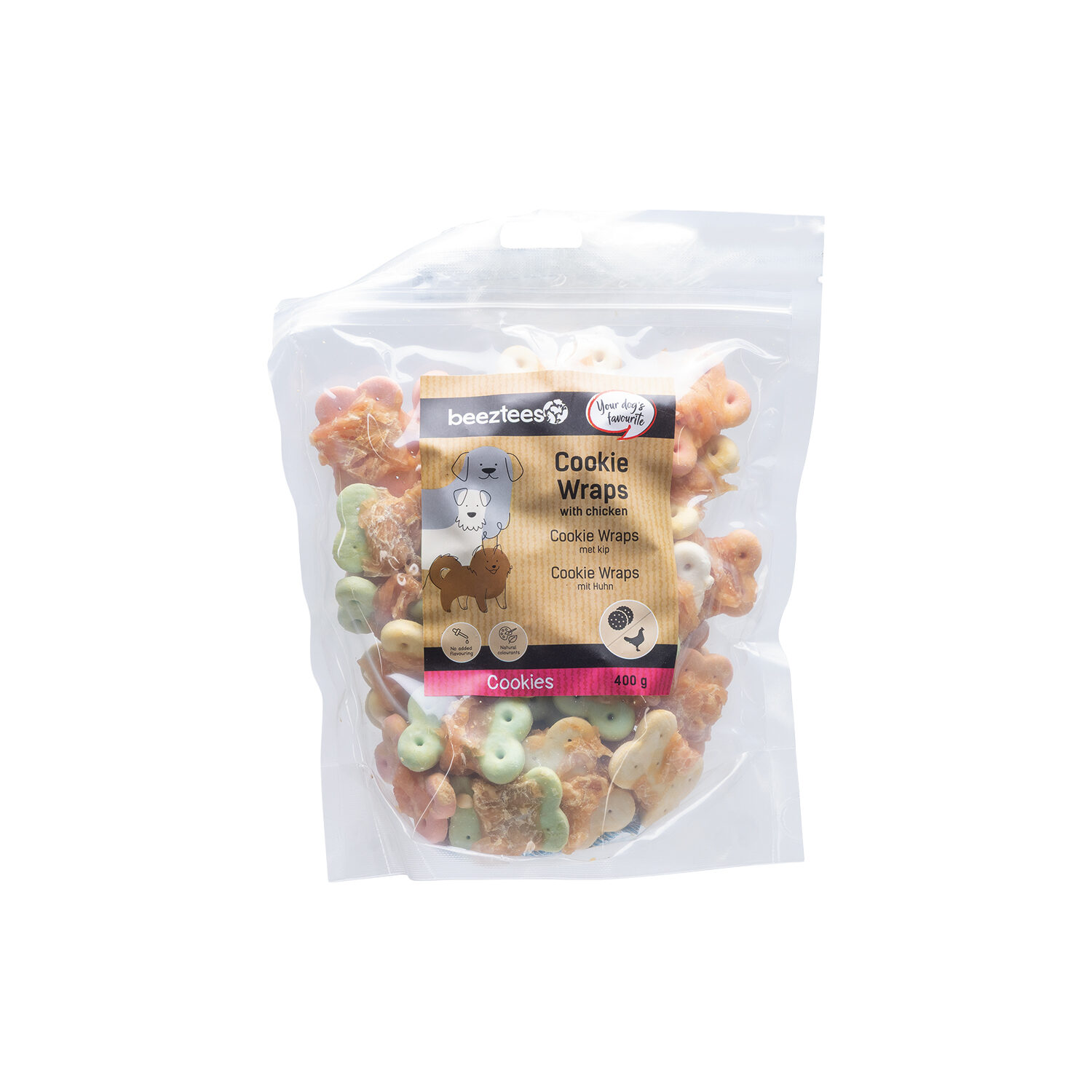 Beeztees Cookie Wraps with Chicken - S - 400 g