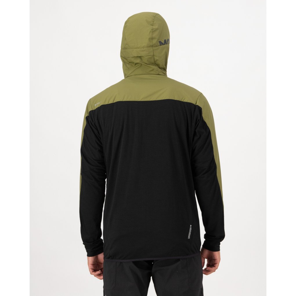 Mons Royale Diversion Merino Wind Jacket Men - fern / black