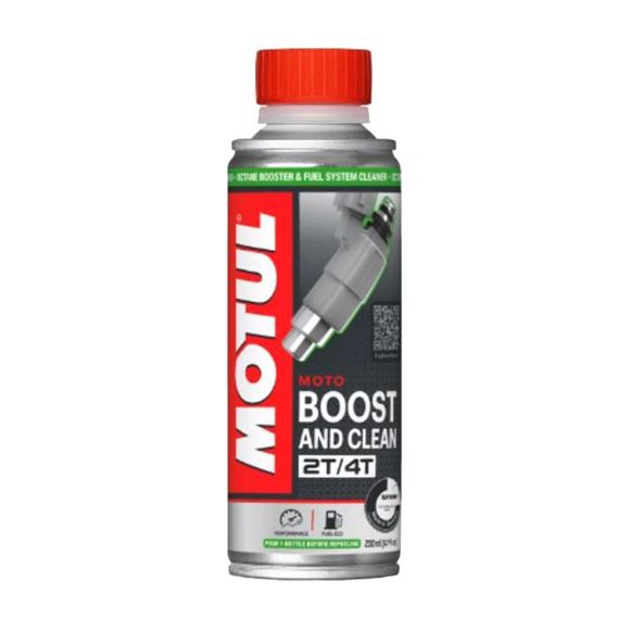 Traitement Motul BOOST AND CLEAN MOTO 200 ML (2T/4T) UniverselRef : MOT0099 / 110873
