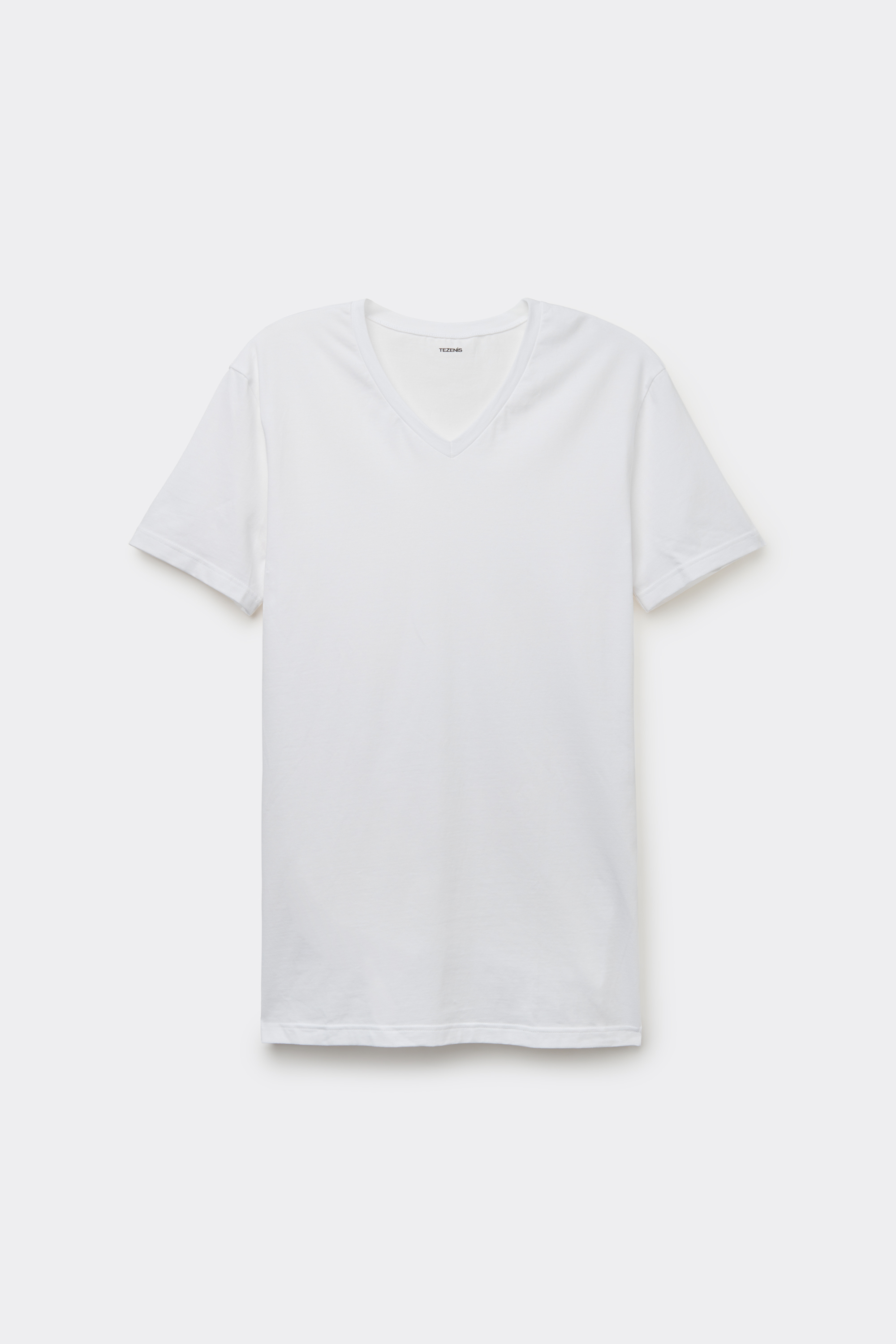 V-Neck T-Shirt in Organic Stretch Cotton