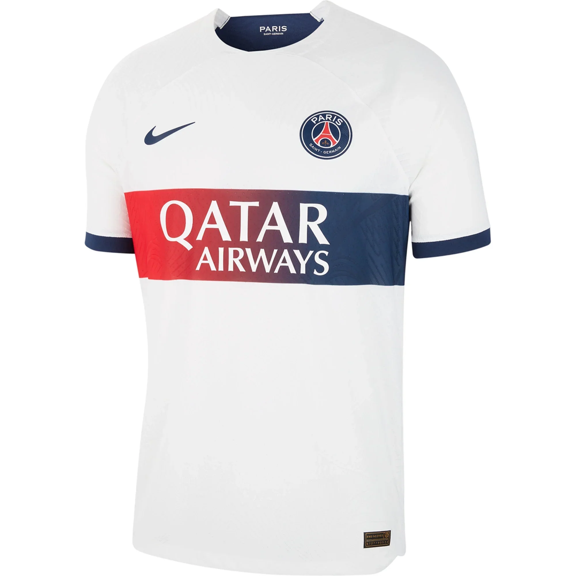 Paris Saint-Germain Authentic Match Vaporknit Away Jersey 23/24 (White/Midnight Navy)