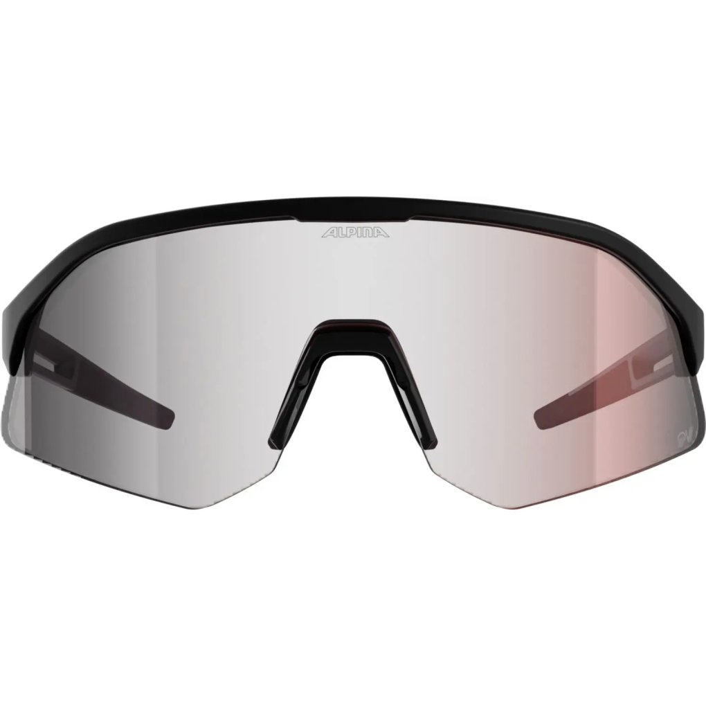 Alpina Sonic HR M QV Glasses - black matt/rainbow mirror
