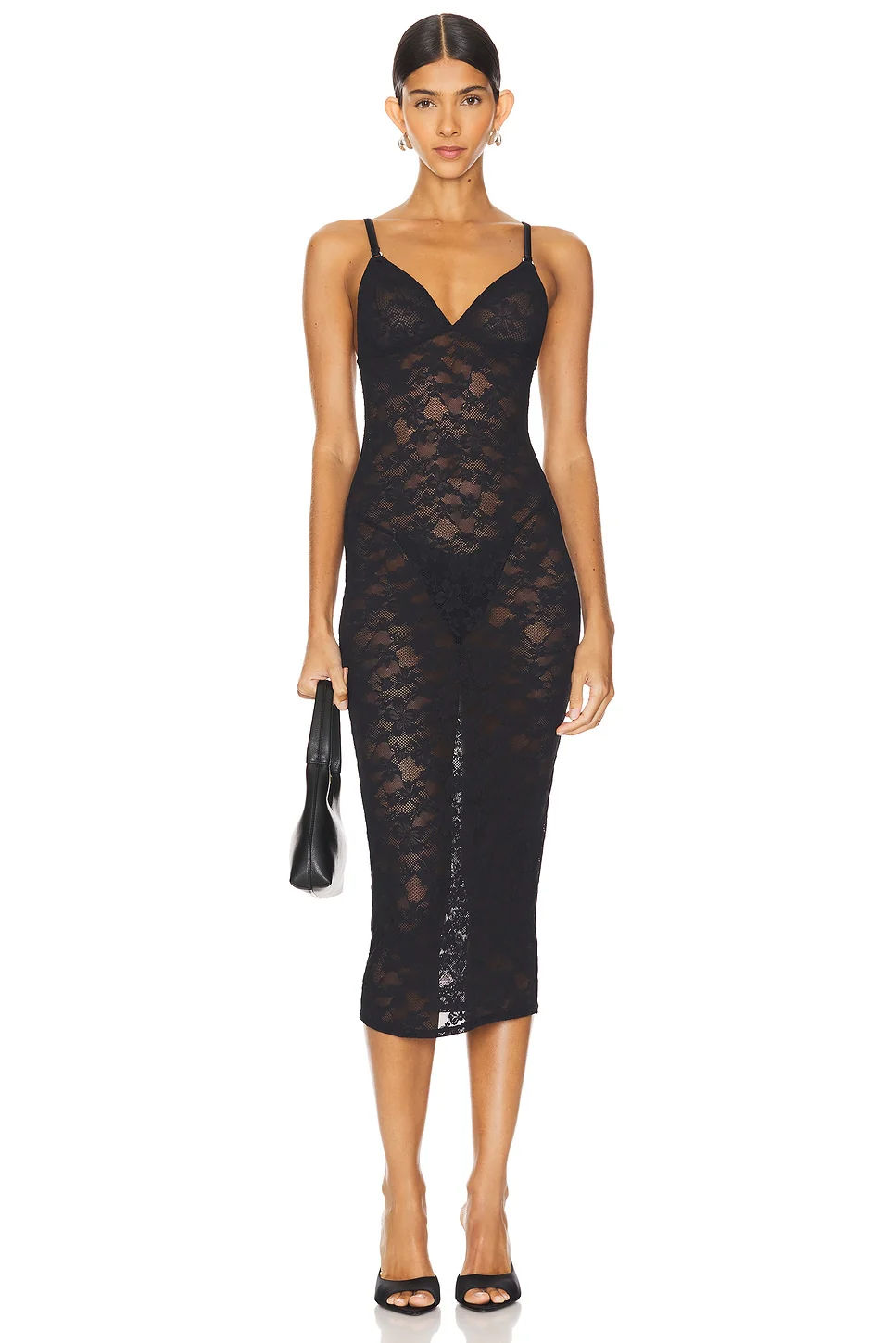 Le Stretch Lace Slip Dress