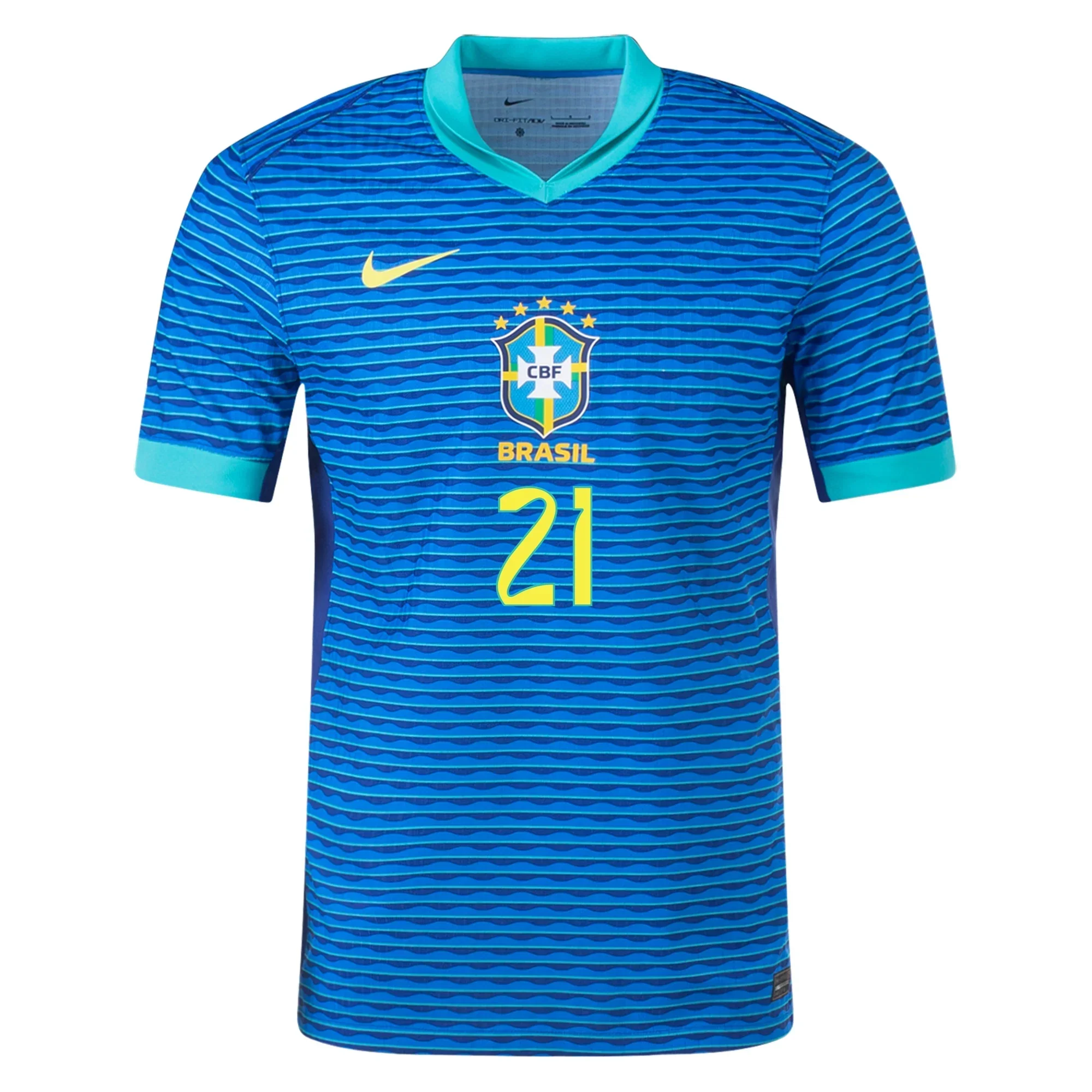 Brazil Authentic Endrick Away Jersey 24/25 Soar/Dynamic Yellow)