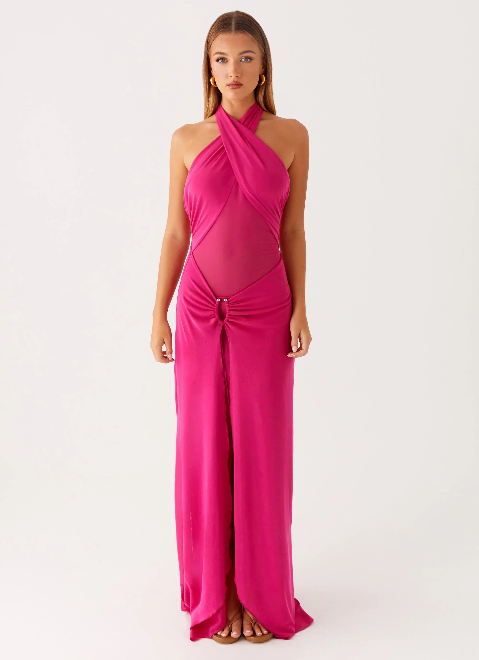 Ericka Maxi Dress - Hot Pink