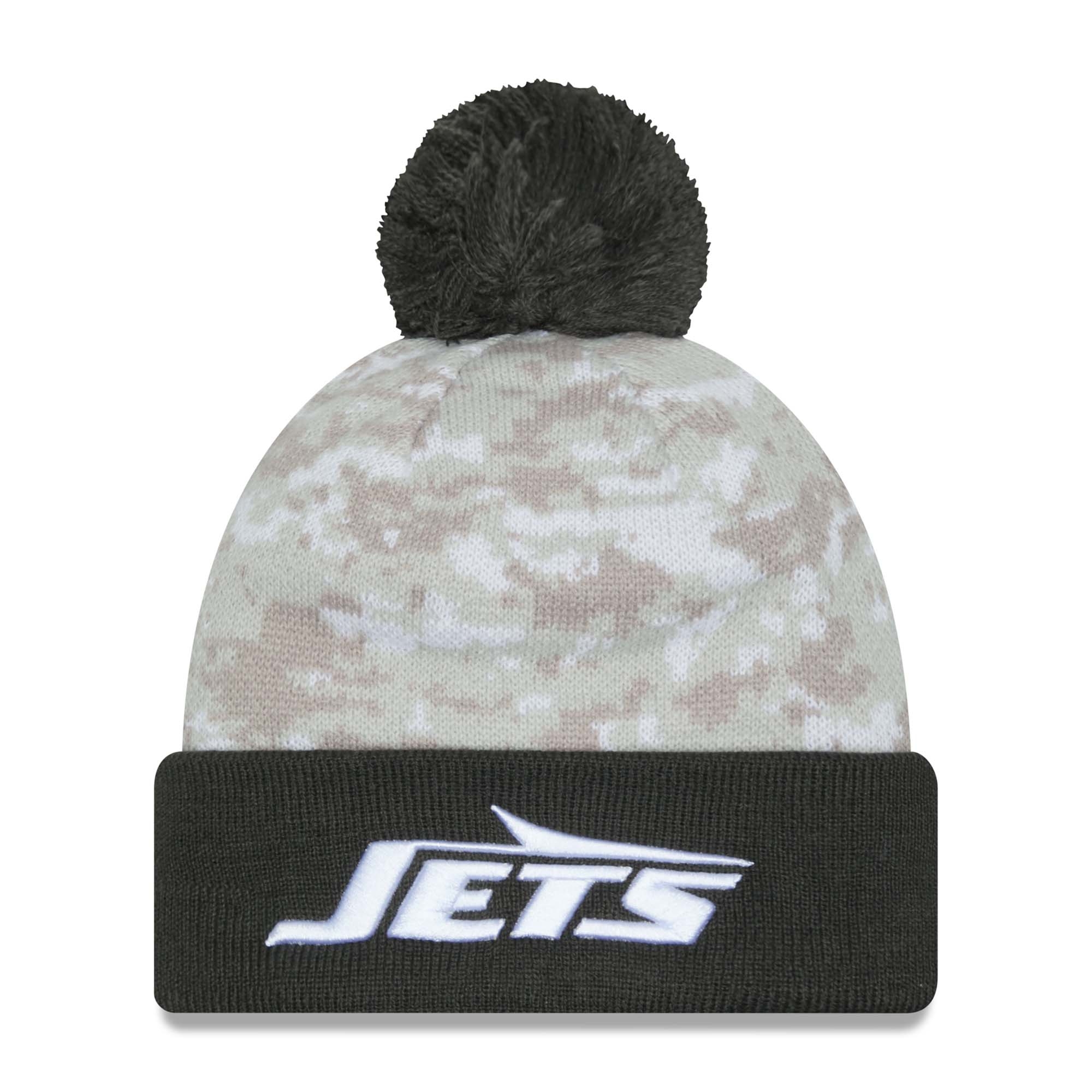 New York Jets 2024 NFL Salute to Service New Era Sport Pom Knit