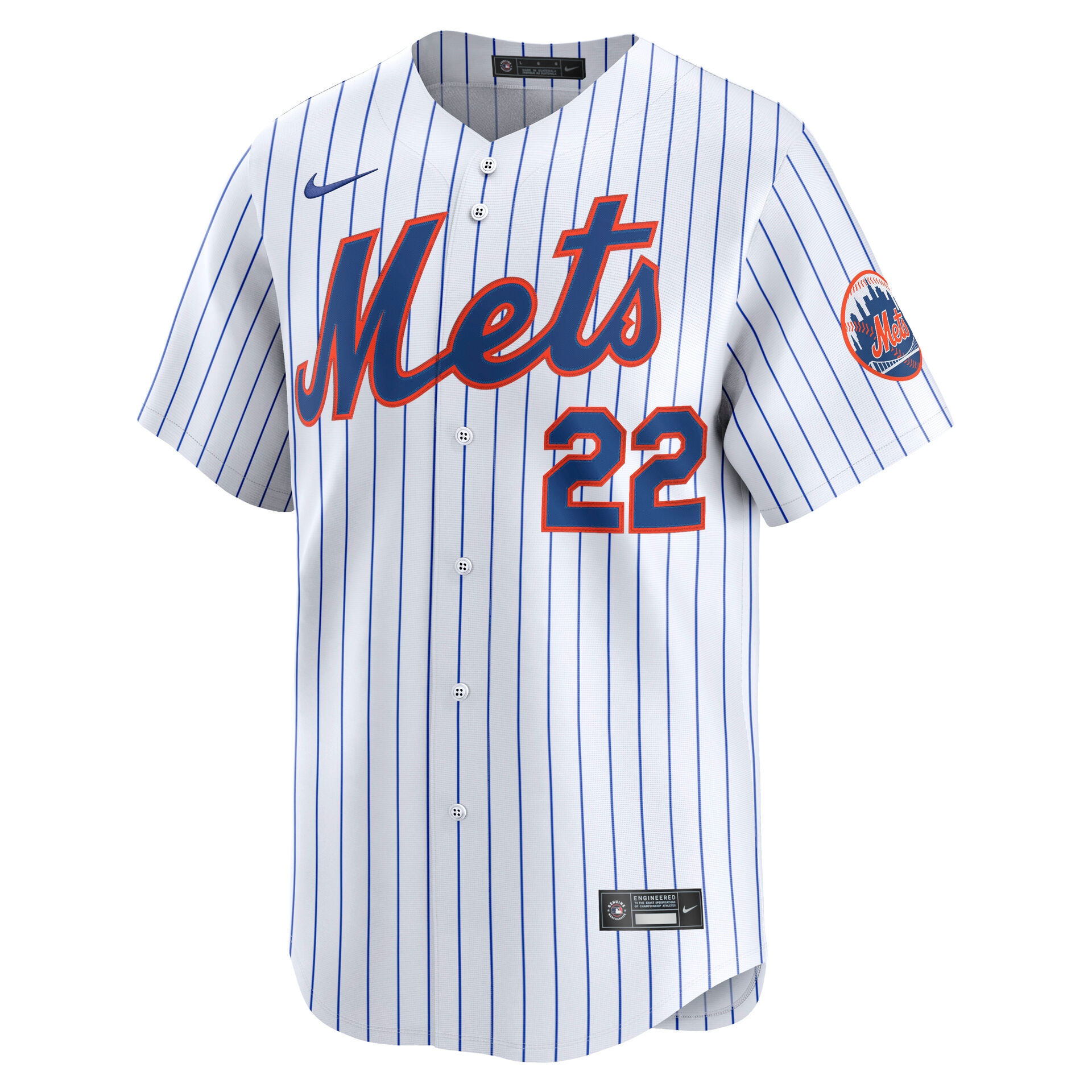 Juan Soto #22 New York Mets Limited MLB Jersey Home Pinstripe White