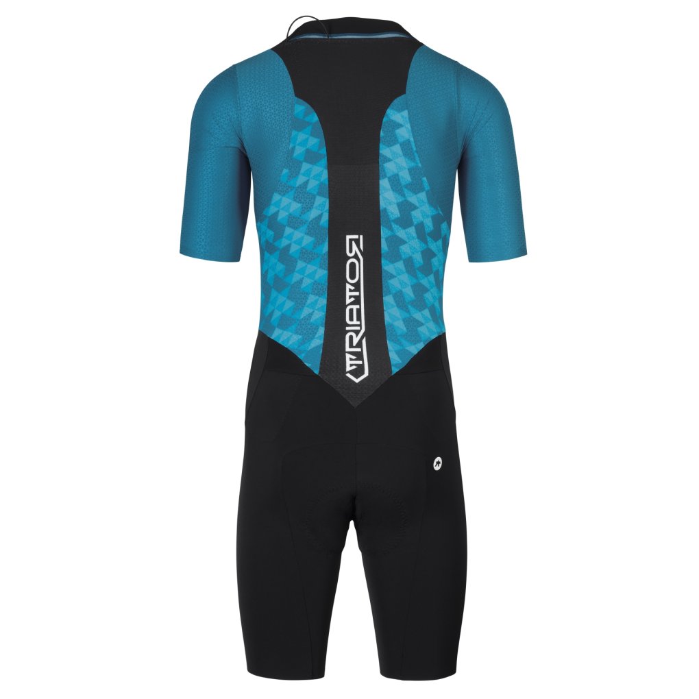 Assos TRIATOR Short Sleeve Speedsuit Men - adamant blue
