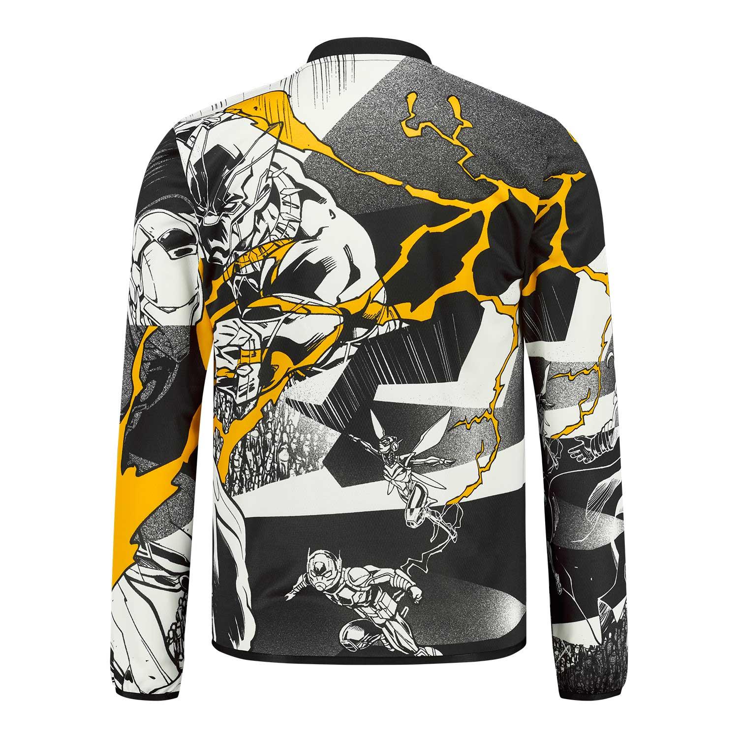 Mens adidas Marvel Warm Up Sweatshirt 25/26 White/Black