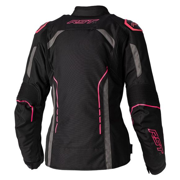 RST S1 TEX WOMAN Motorcycle Jacket - Black / PinkRef: RST0169