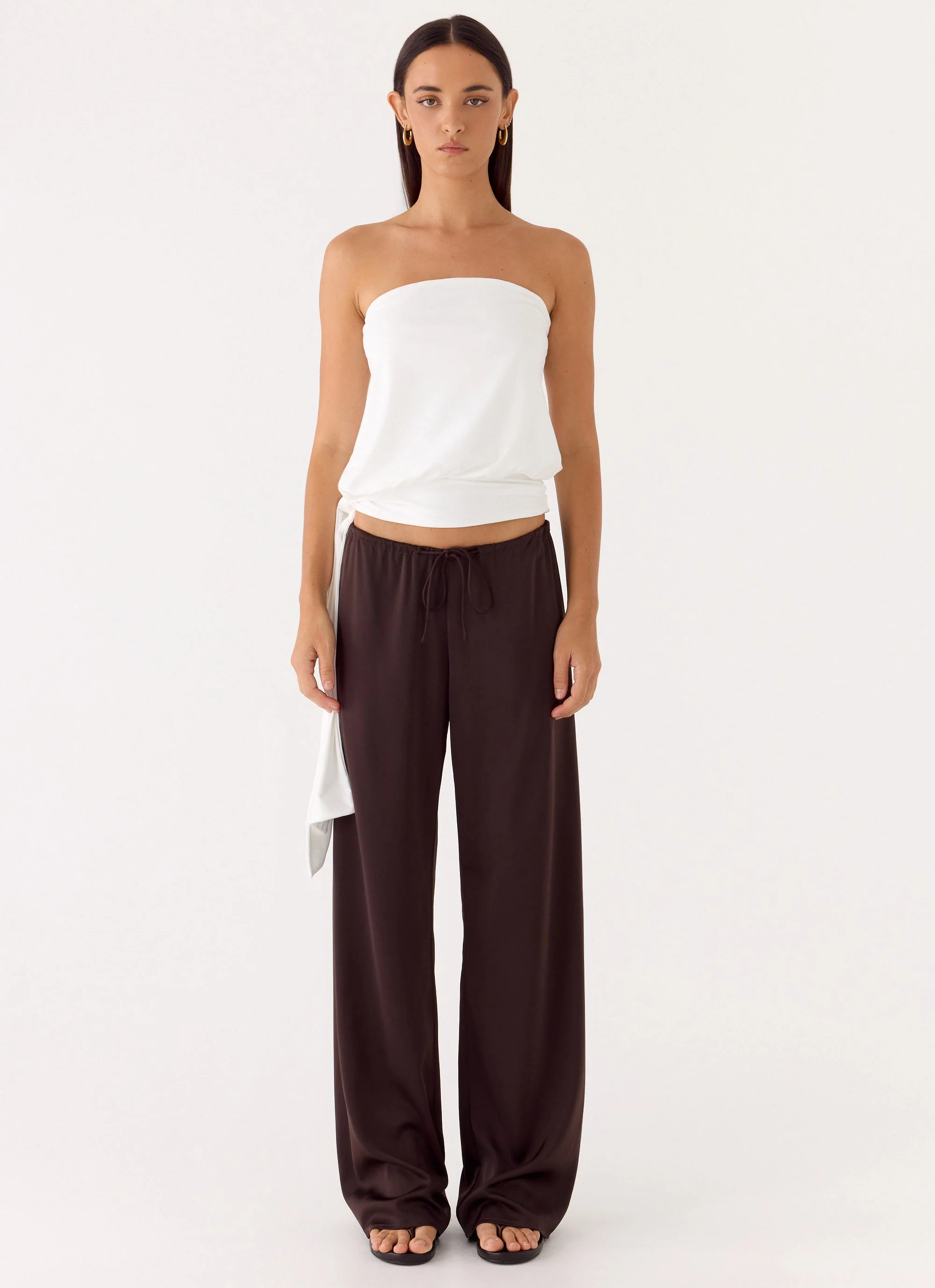 Livia Strapless Top - White