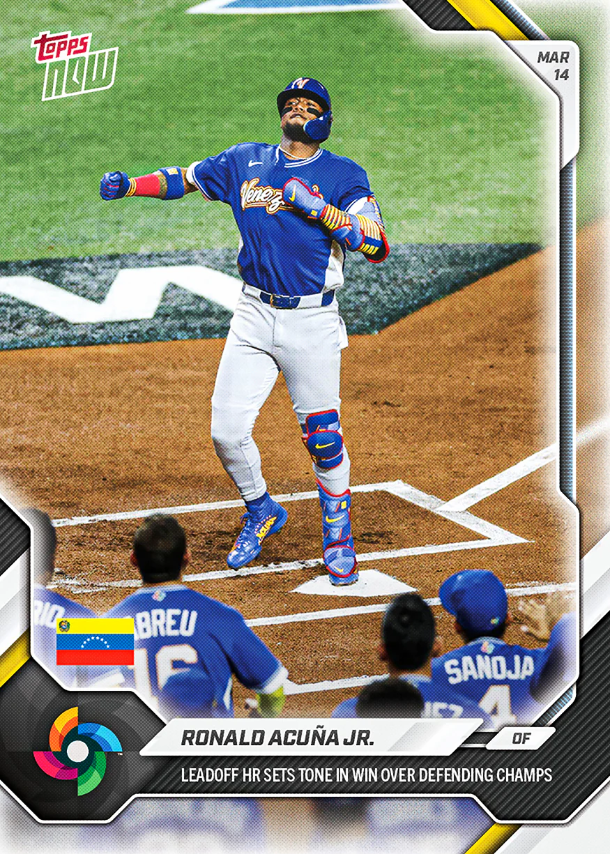Ronald Acuña Jr. - 2026 World Baseball Classic Topps NOW® - Card 33