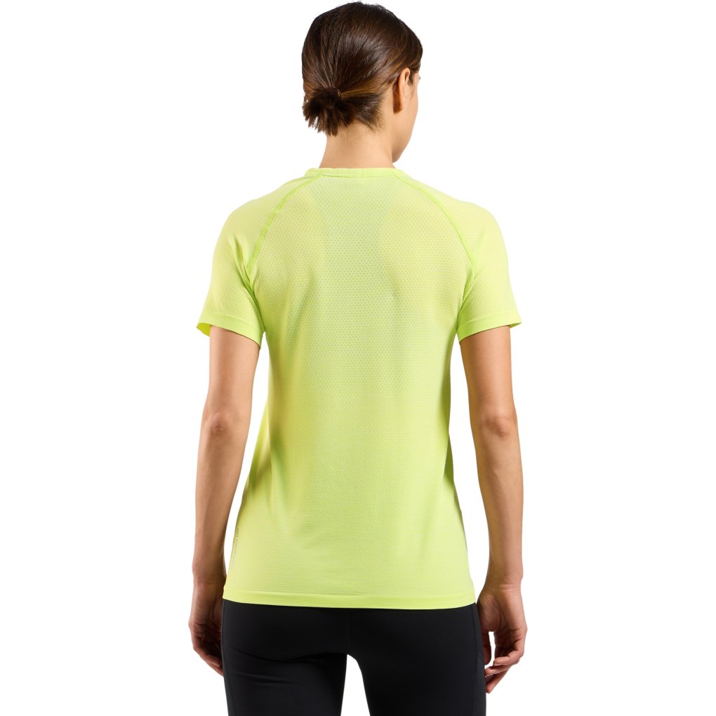 Odlo Essentials Seamless Running T-Shirt Women - shadow lime melange