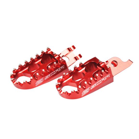 Standard Scar footrest - Black / RedRef: Scr0232 / S3215R