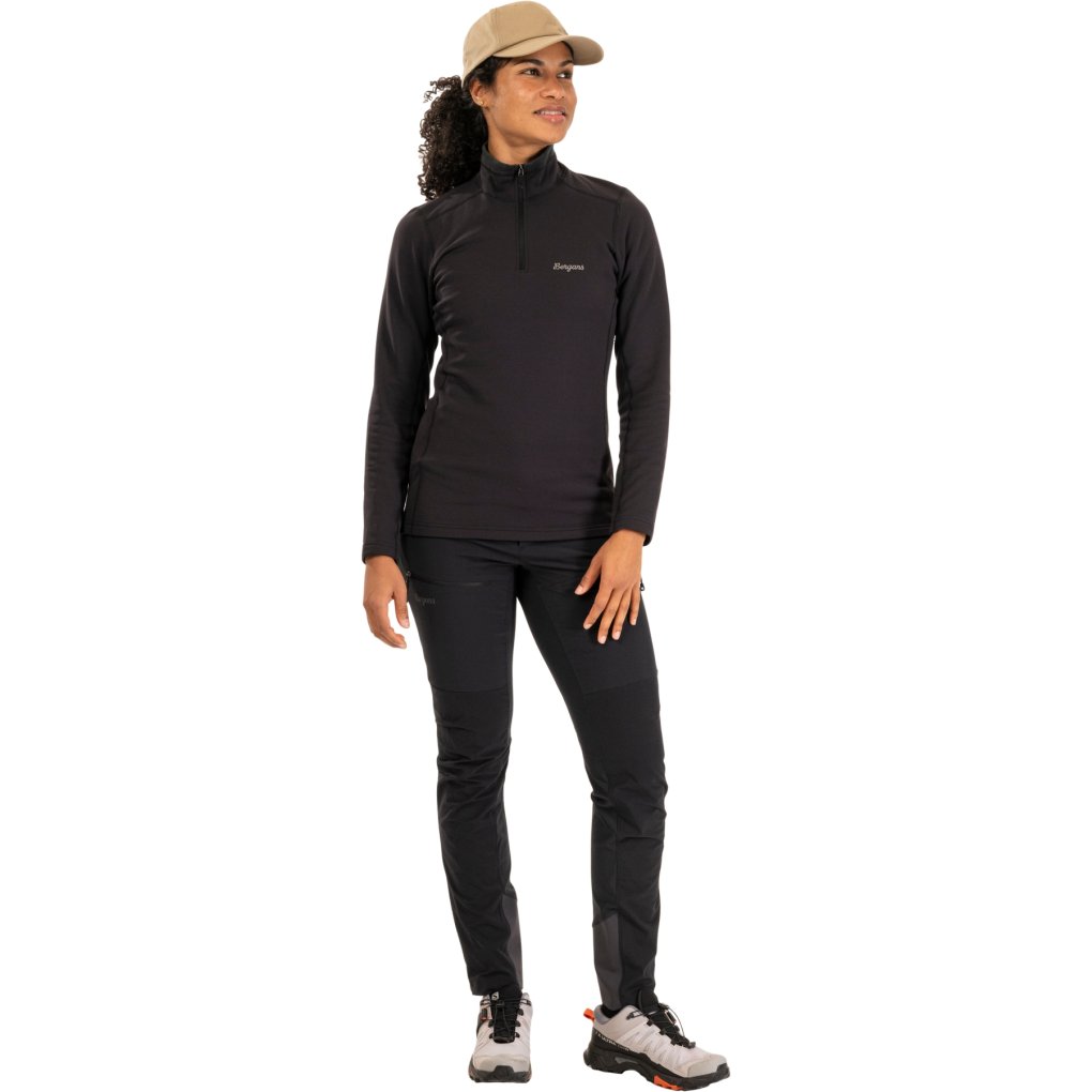 Bergans Midtli Midlayer Half Zip Women - black