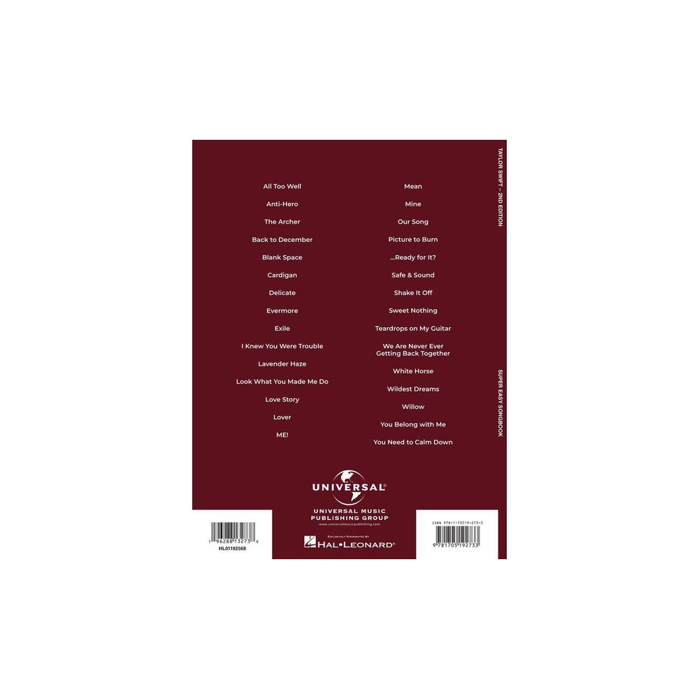 Hal Leonard Taylor Swift Super Easy – Thomann Ireland
