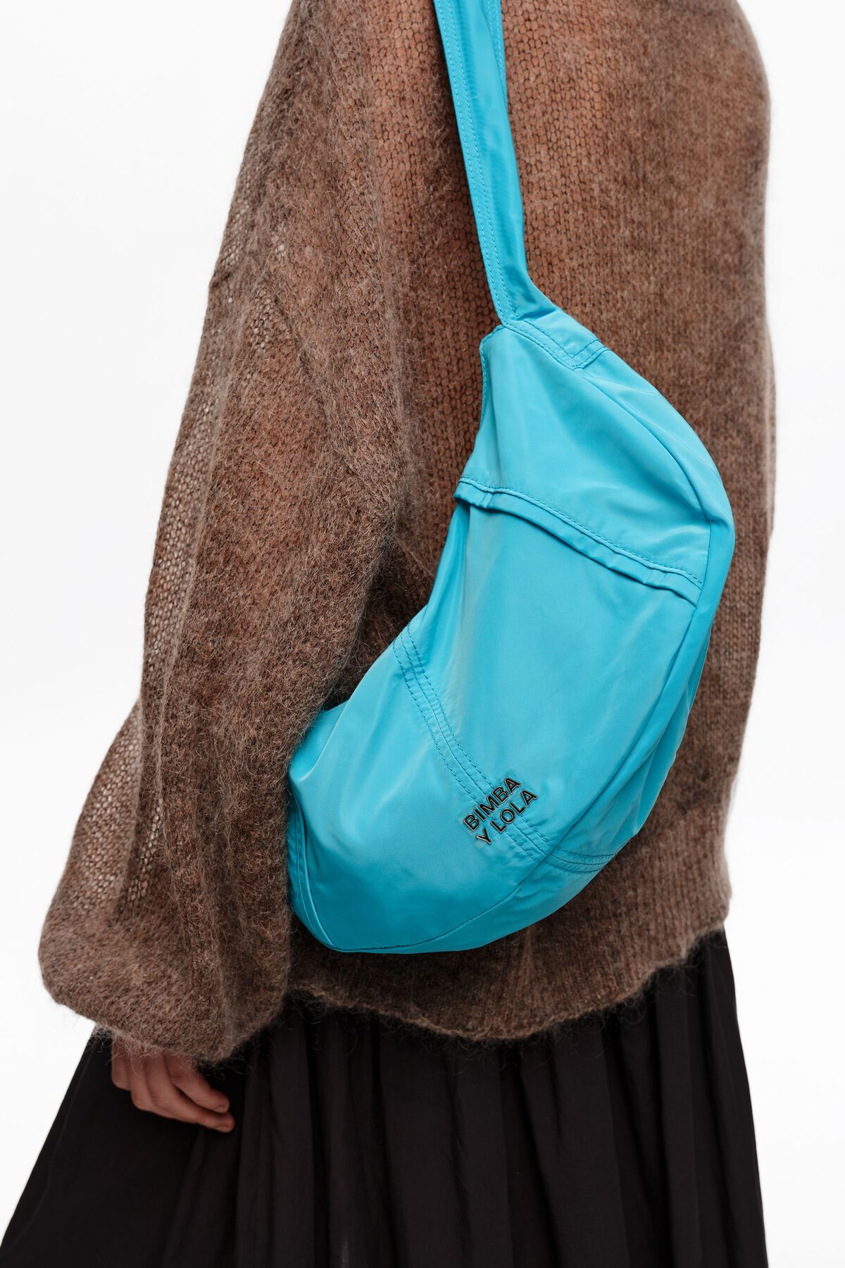 Blue medium Moon bag