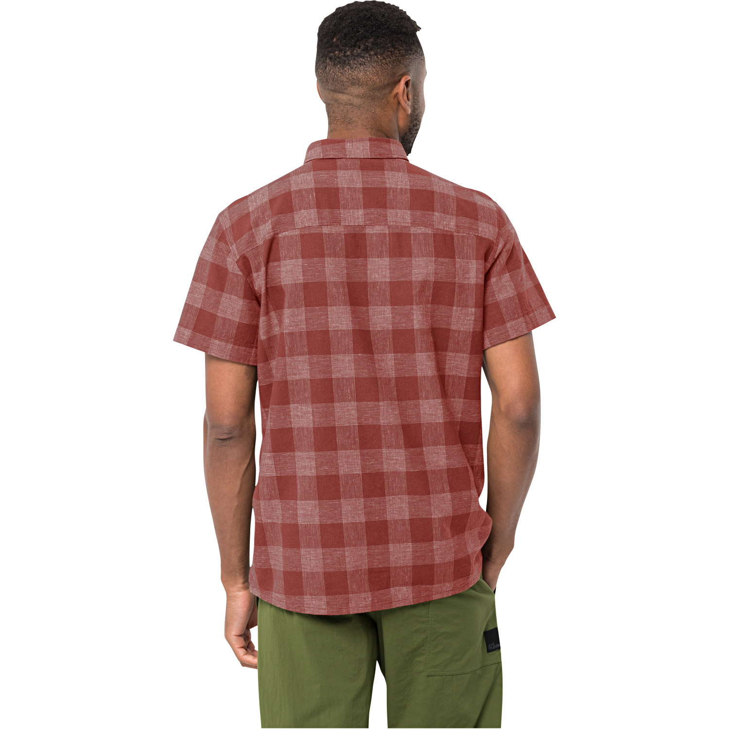 Jack Wolfskin Highlands Shirt M Men (Barn Red)