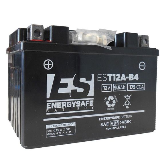EnergySafe EST12AB-4 Battery Closed Type Acid Maintenance Free/Ready to UseRef: E412124