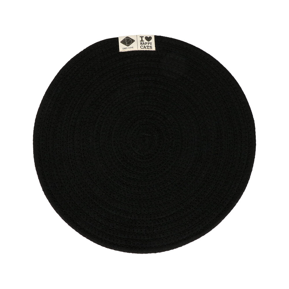 D&D Jill Coaster - 40 x 40 x 0.8 cm - Black
