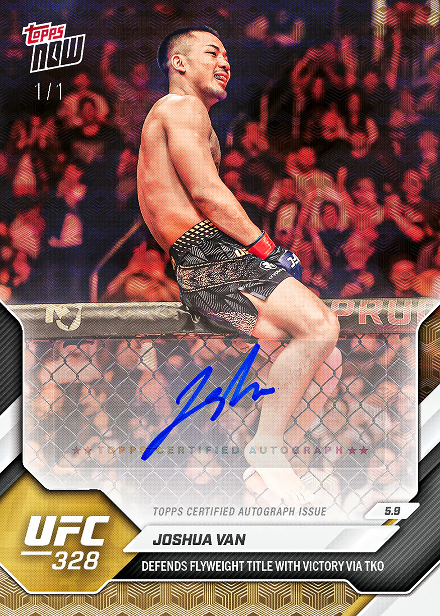 Joshua Van - 2026 UFC Topps NOW® - Card 16