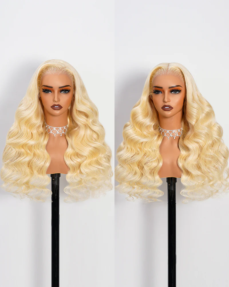 Ophirawig 13x6 Three-Go? 613 Blonde Glueless Wig Loose Body Wave With Drawstring 100% Human Hair Wig