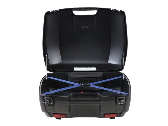 Top case Hepco & Becker Junior 55 - capot argentés - noir UniverselRef : HBE00225A / 610047 00 09