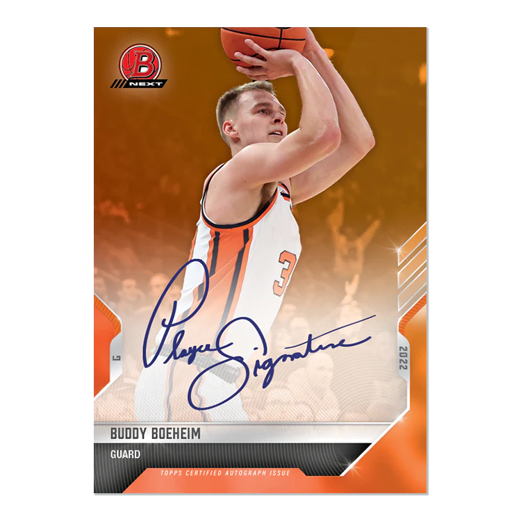 On-Card Auto # to 5 - Buddy Boeheim - 2022 Bowman NEXT TOPPS NOW® Basketball Card 27E