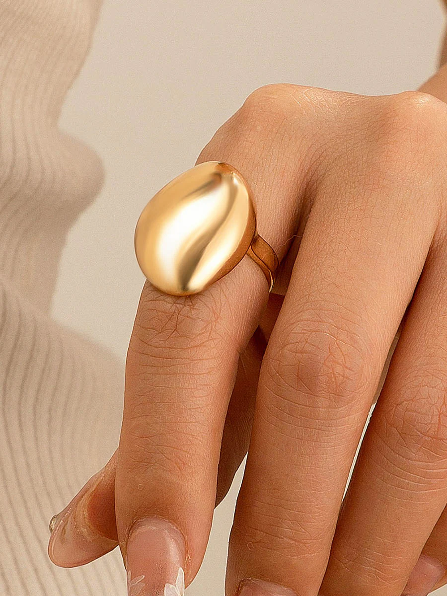 Geometric Shiny Rings Accessories