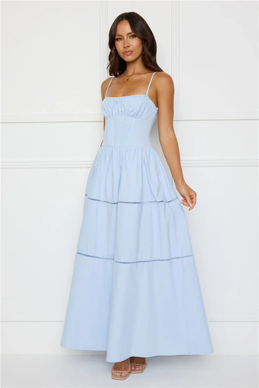 Chic At Sunset Maxi Dress Blue