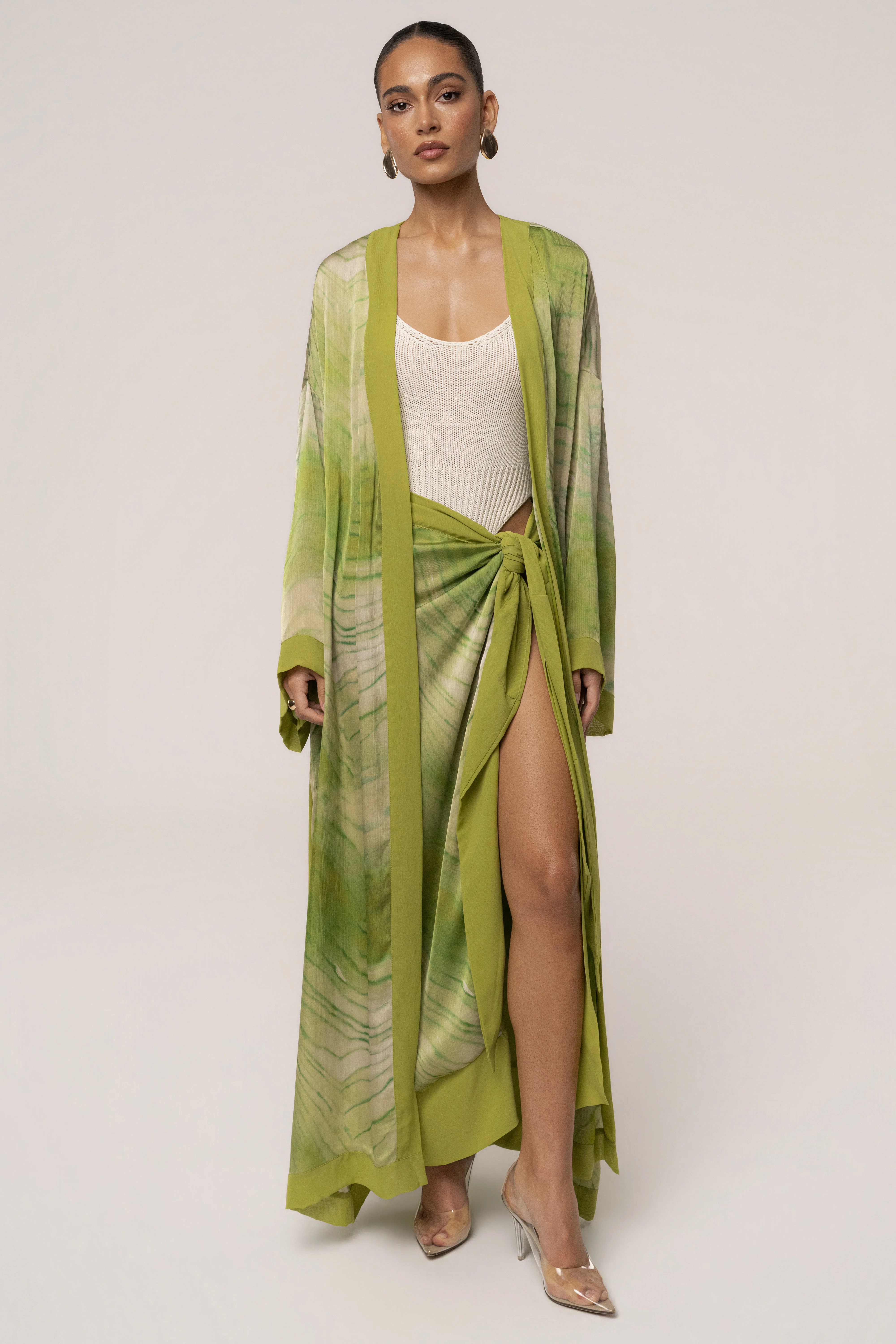 Green Bahía Wrap Skirt