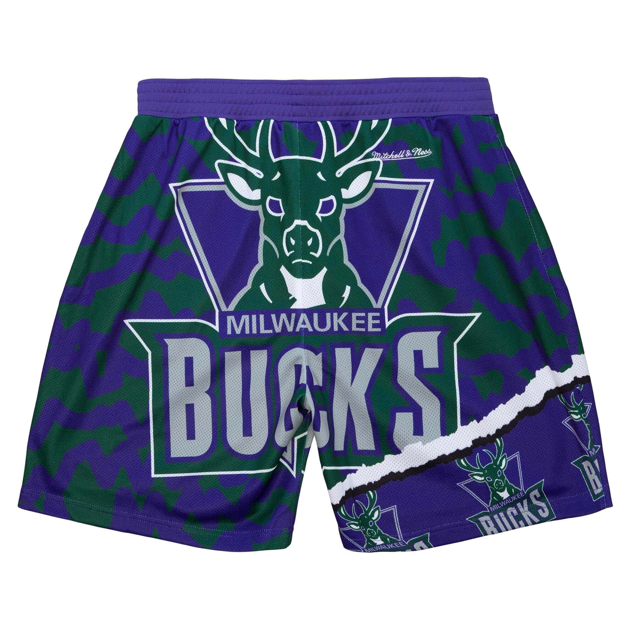 Milwaukee Bucks Mitchell & Ness Jumbotron 2.0 NBA Shorts