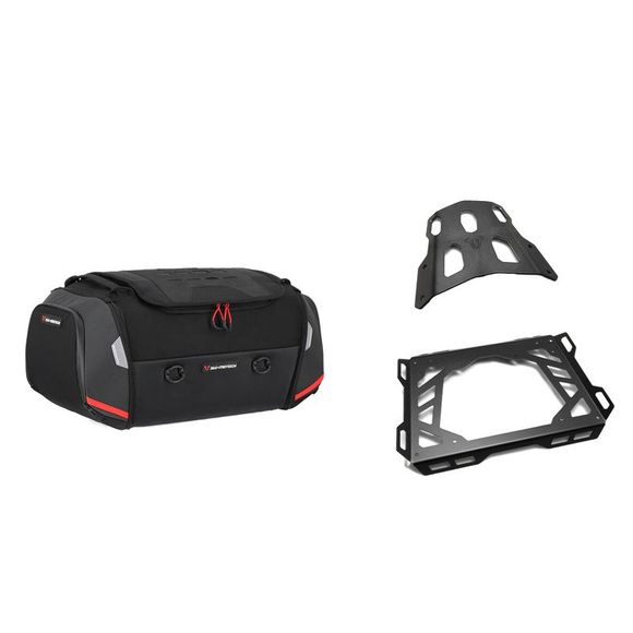 Sacoche de selle SW-MOTECH RACKPACK (42 litres) COMPLET AVEC SUPPORT - NoirHONDA 750 XL 750 TRANSALP - 2023 - 2025Ref : SWM0140 / GPT.01.070.30000