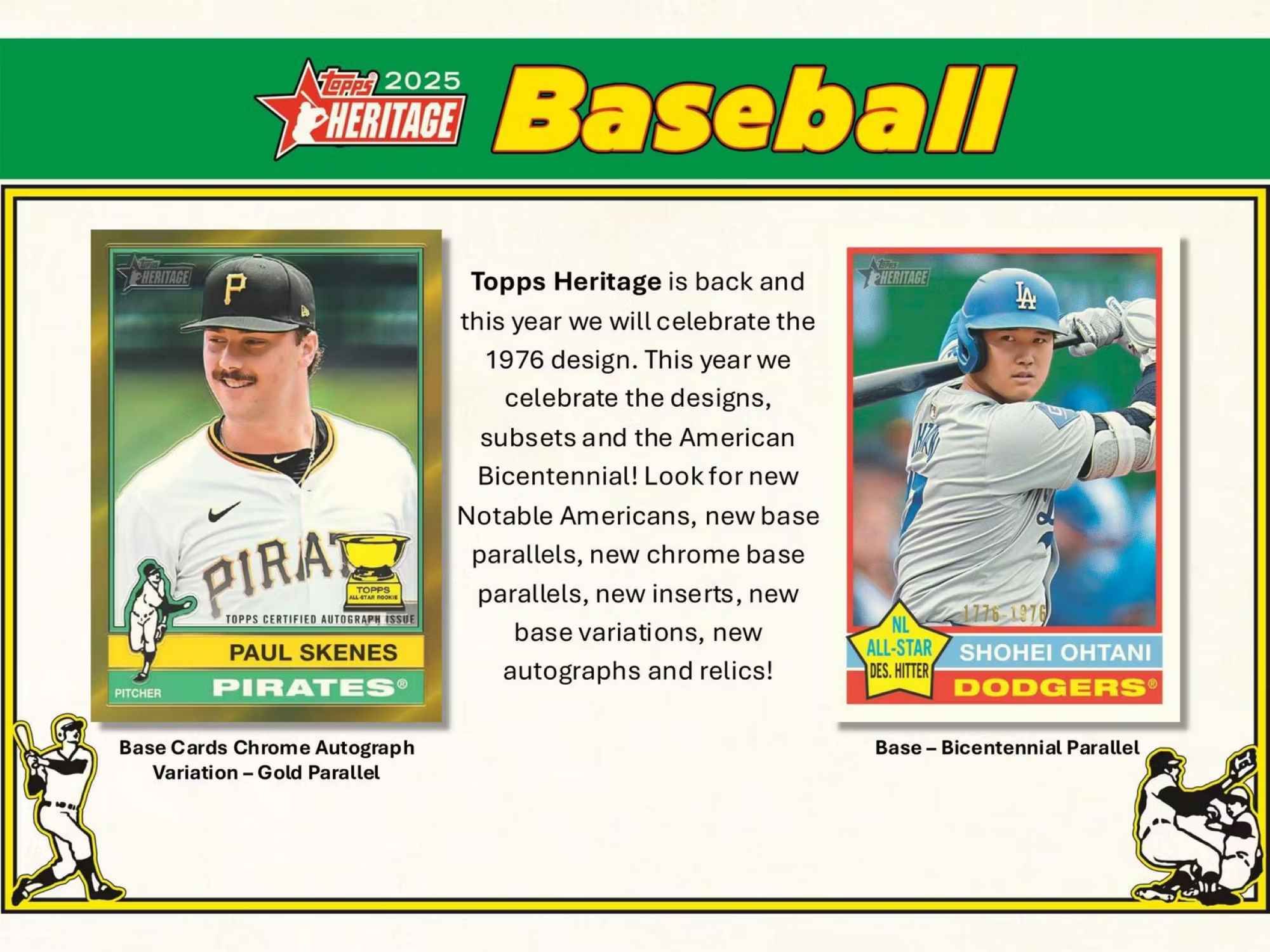 2025 Topps Heritage Baseball MLB Hobby Box