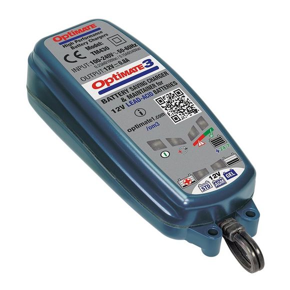 Chargeur de batterie Tecmate OPTIMATE 3 UniverselRef : TC0001 / 630070M3