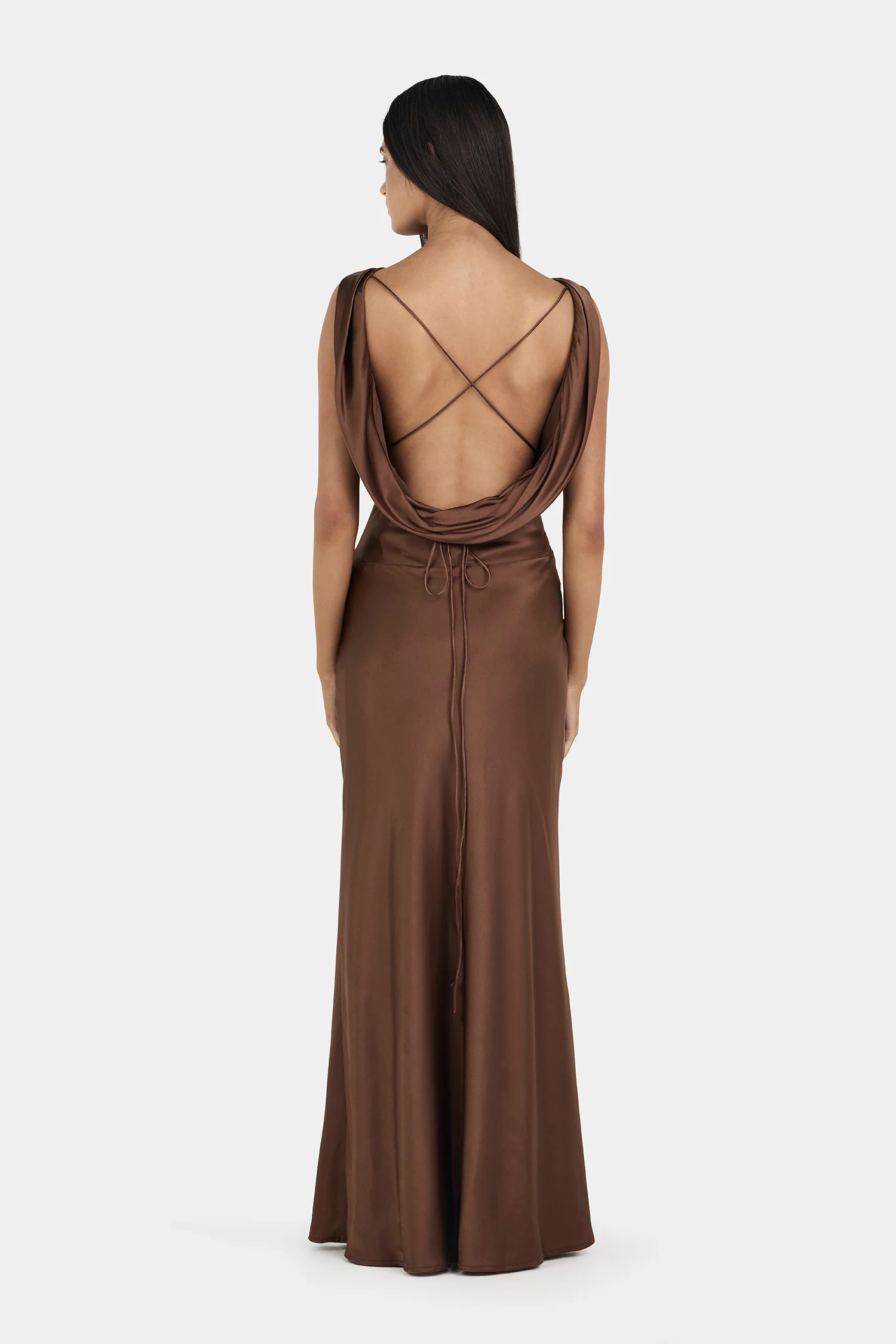 Clara Bias Dress Biscuit