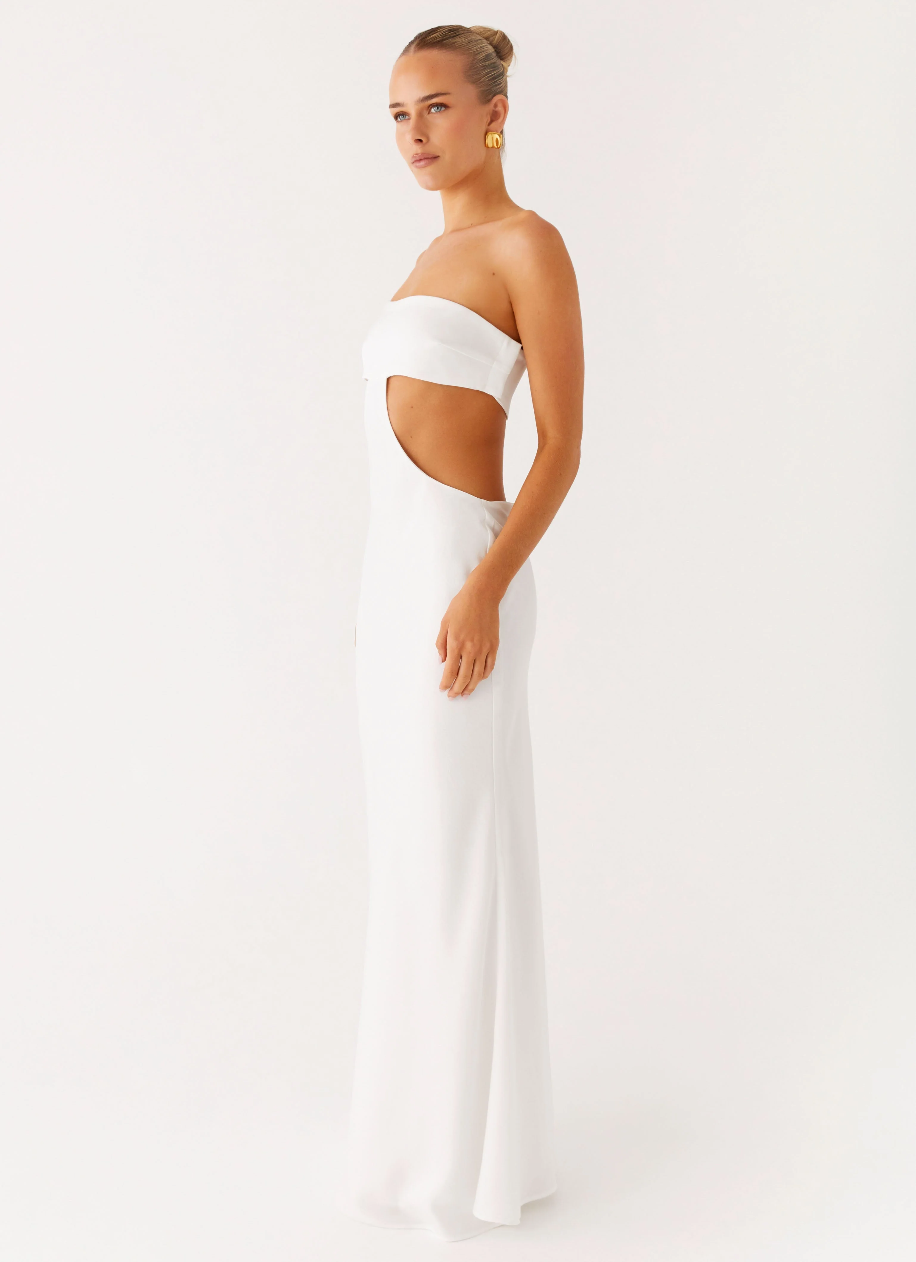 Kiss Me Cut Out Maxi - Ivory