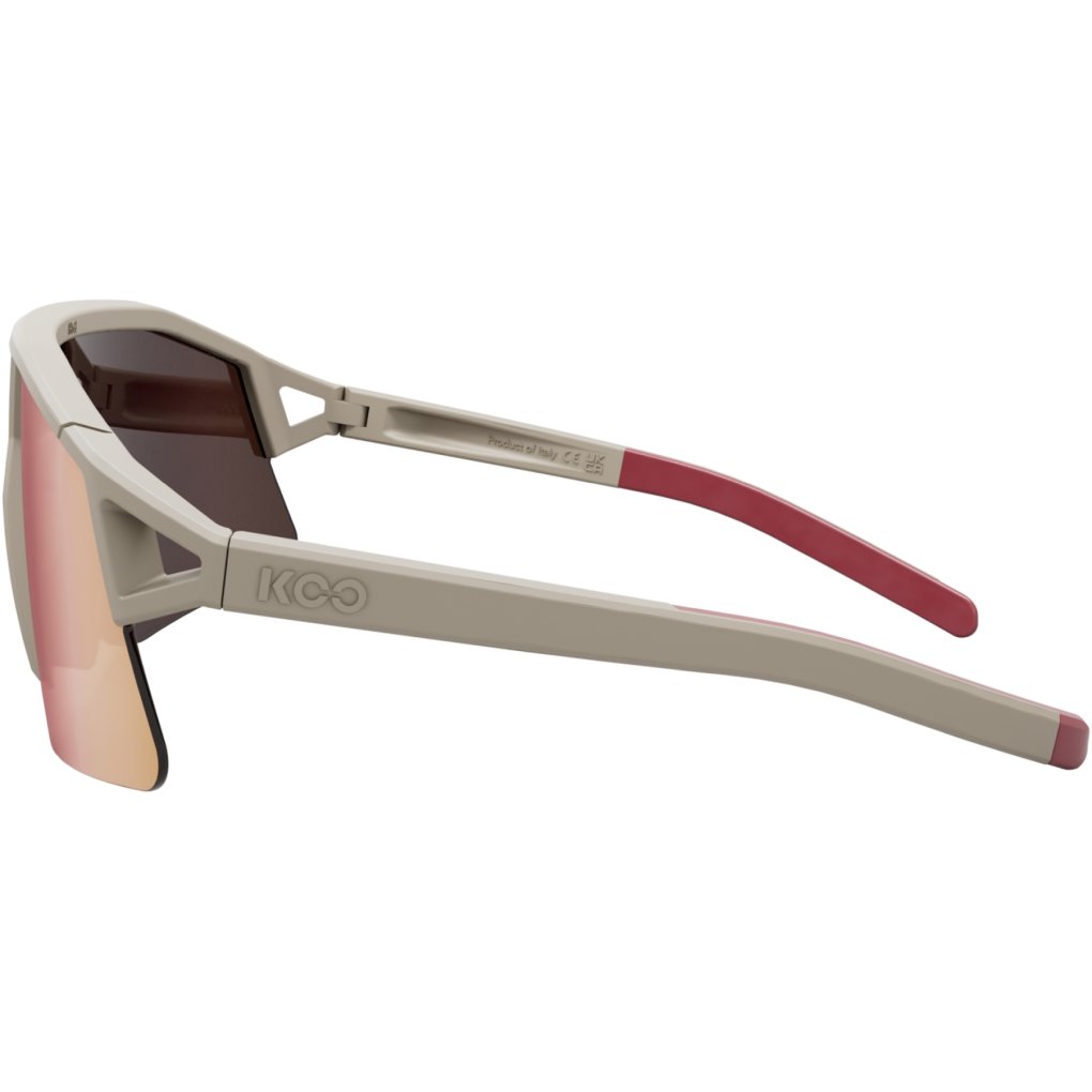 KOO Hype Sunglasses - Dune Matt - Siena Red Mirror
