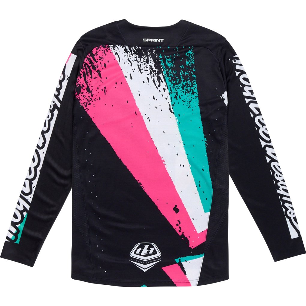 Troy Lee Designs Sprint Long Sleeve Jersey Men - Full Pull Black