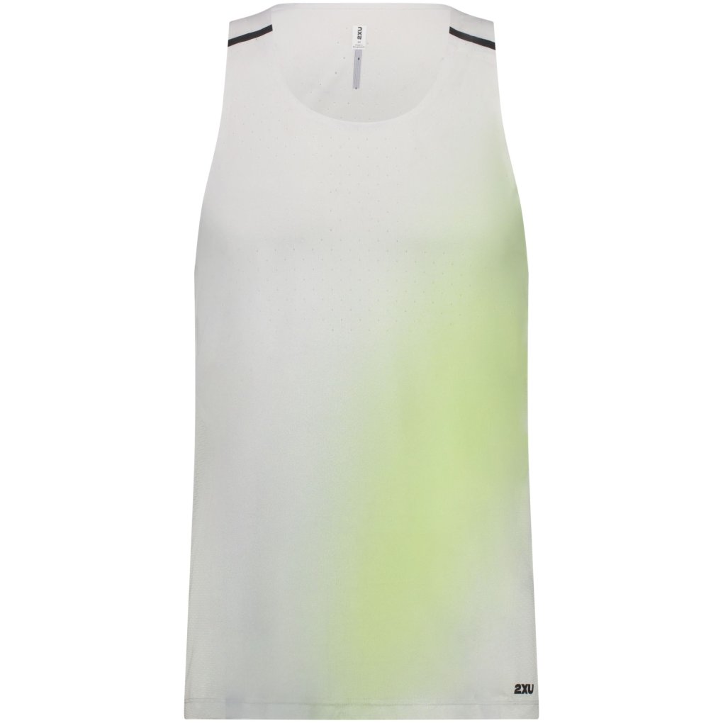 2XU Light Speed Tech Singlet Men - cool matcha mist/black reflect