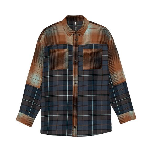 Fox OVERSIZED FLANNEL SHIRT WOMEN'S - GreyRef: FX5025