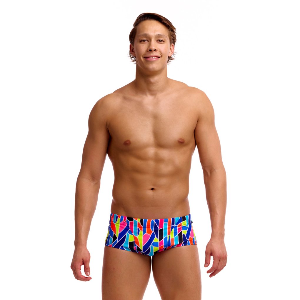 Funky Trunks Classic Eco Swim Trunks Men - Fault Lines