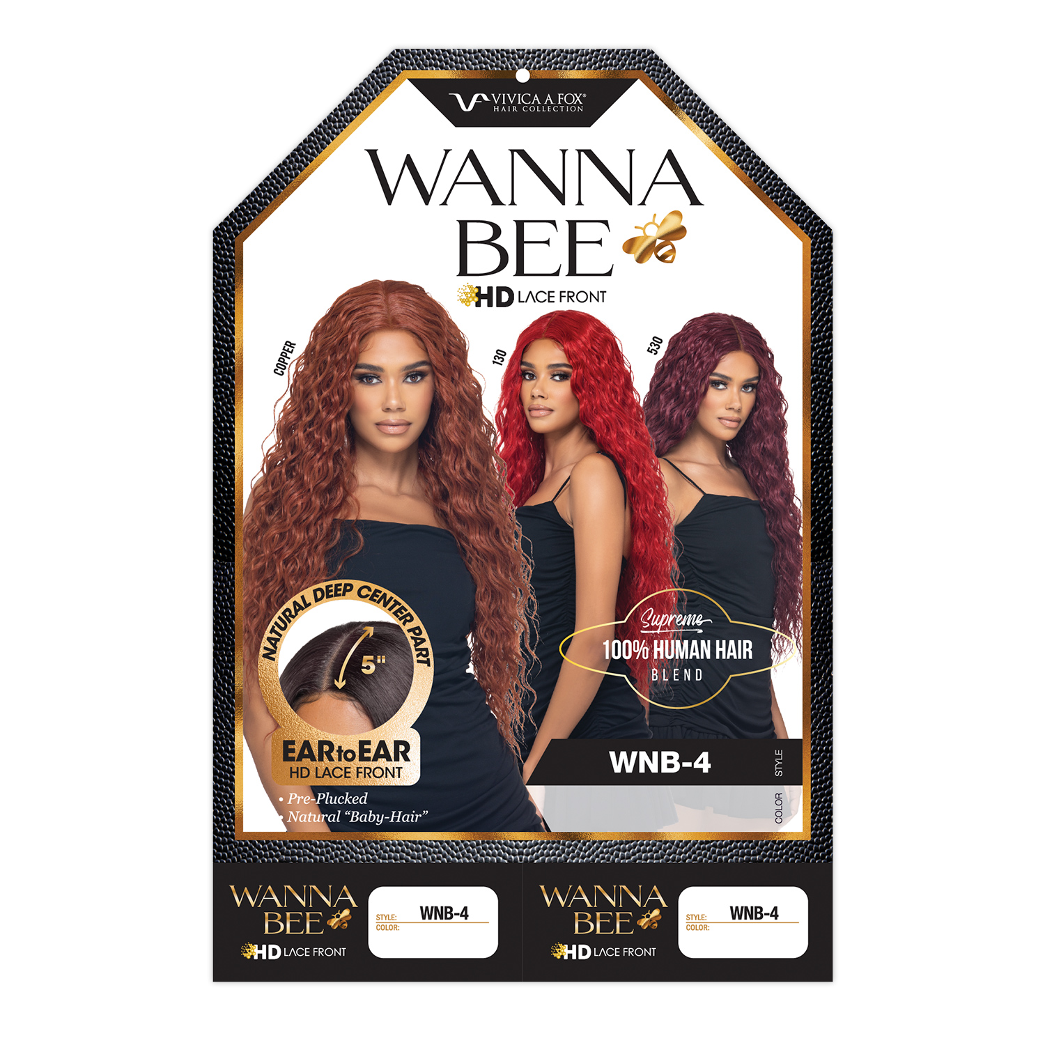 Vivica Fox Human Hair Blend HD Lace Front Wig 5