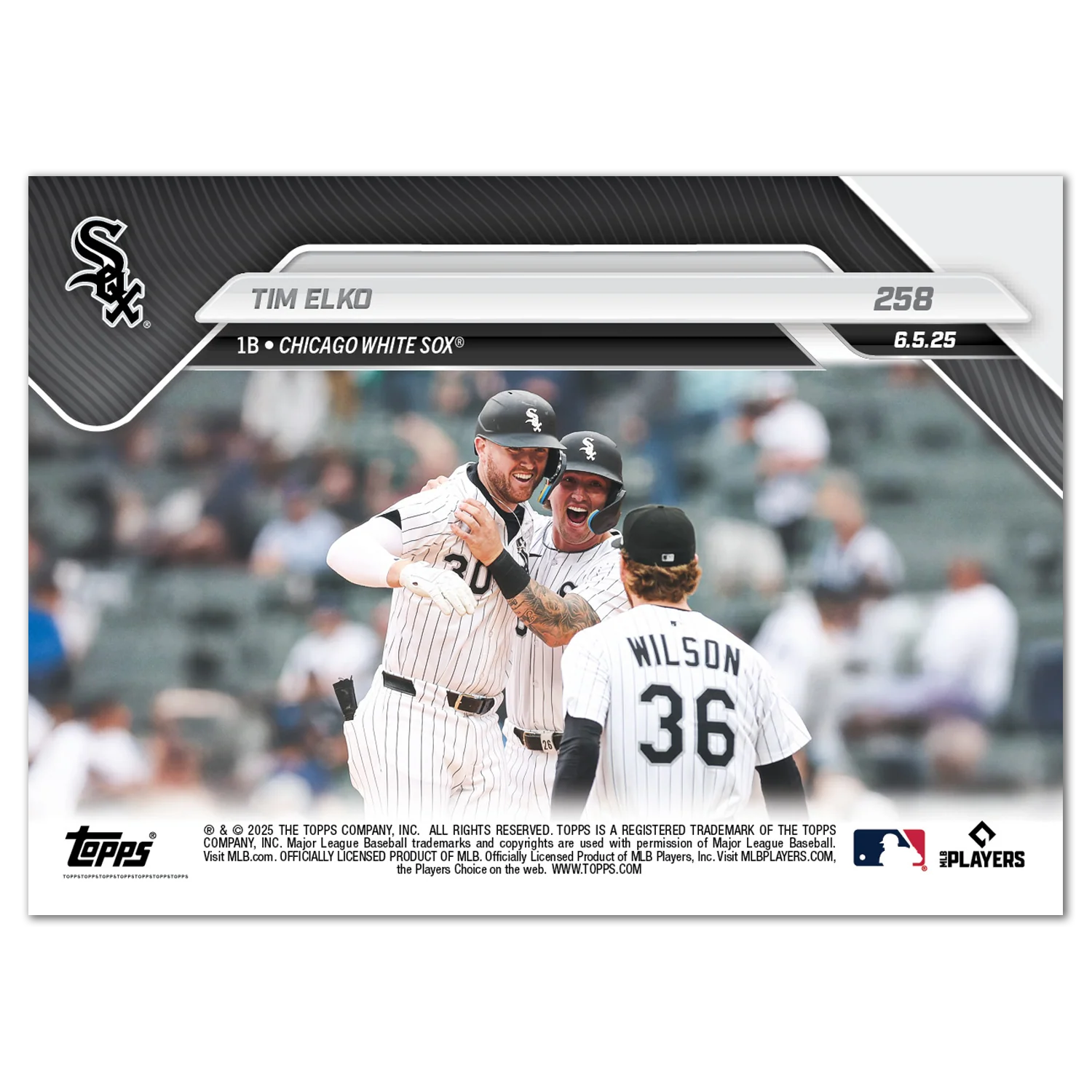 Tim Elko - 2025 MLB Topps NOW® - Card 258