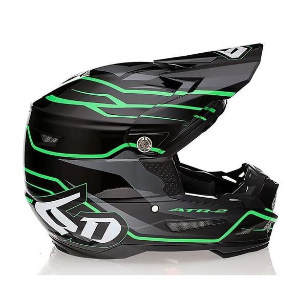 6D Helmets ATR-2 PHASE 2024 cross Helmet - Black / GreenRef: DH0031